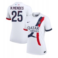 Paris Saint-Germain Nuno Mendes #25 Auswärtstrikot Frauen 2024-25 Kurzarm